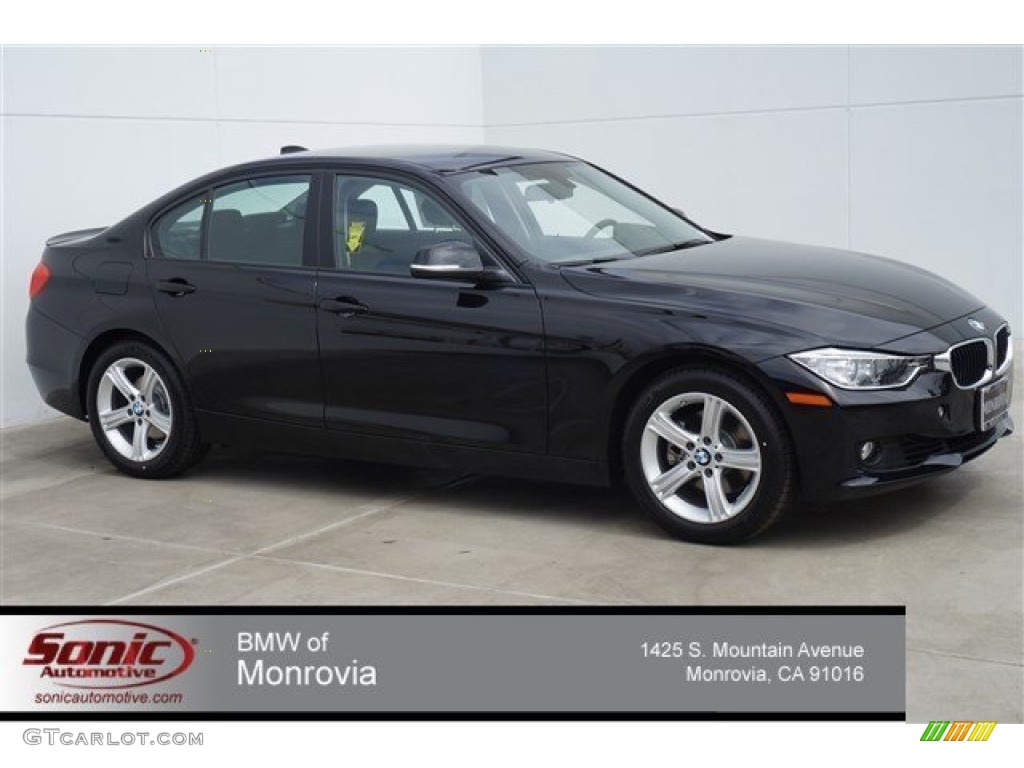 2014 3 Series 328i Sedan - Jet Black / Black photo #1