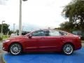 2014 Ruby Red Ford Fusion SE EcoBoost  photo #2