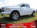 2014 Bright White Ram 1500 SLT Quad Cab  photo #1