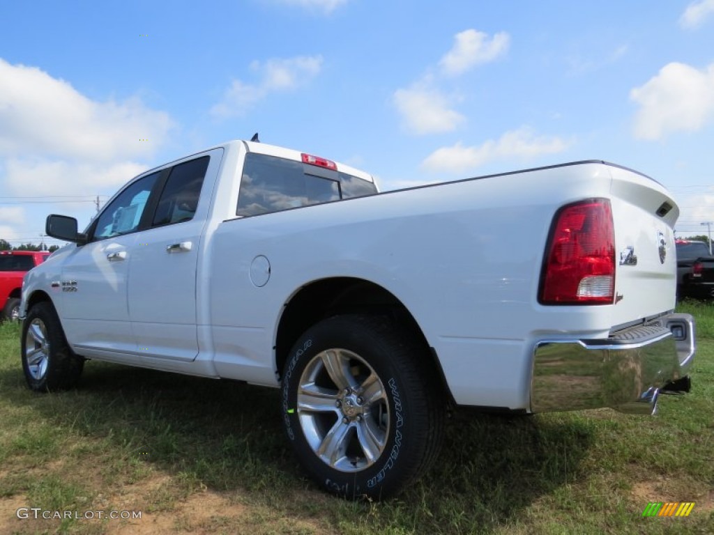 2014 1500 SLT Quad Cab - Bright White / Black/Diesel Gray photo #2