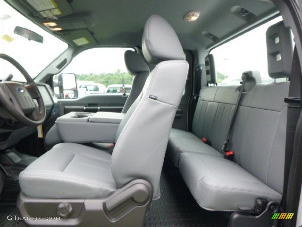 Steel Interior 2015 Ford F350 Super Duty XL Super Cab 4x4 Utility Photo #94776228