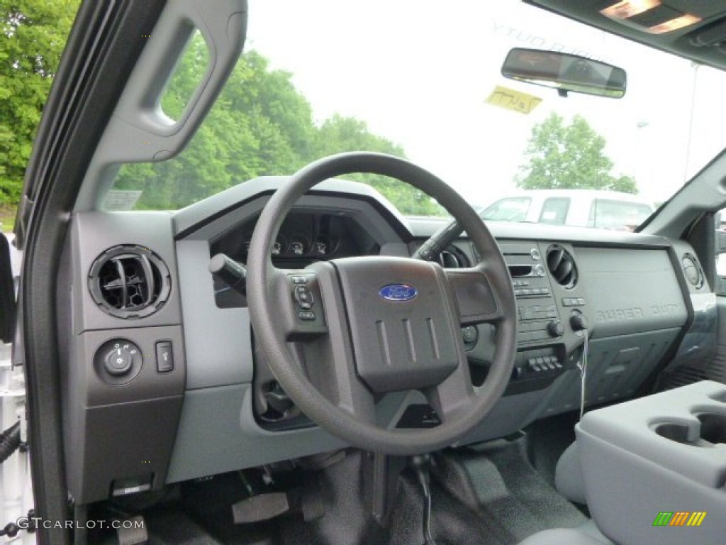 2015 Ford F350 Super Duty XL Super Cab 4x4 Utility Steel Dashboard Photo #94776252