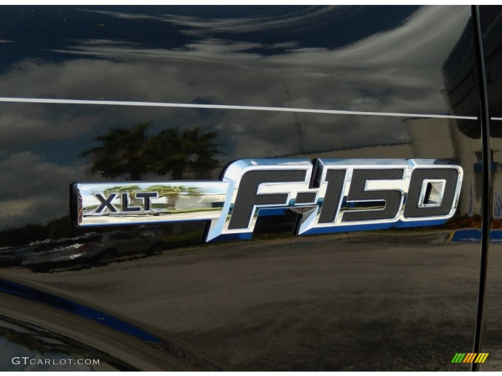 2014 F150 XLT Regular Cab 4x4 - Tuxedo Black / Steel Grey photo #5