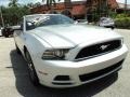 2014 Ingot Silver Ford Mustang V6 Premium Coupe  photo #2