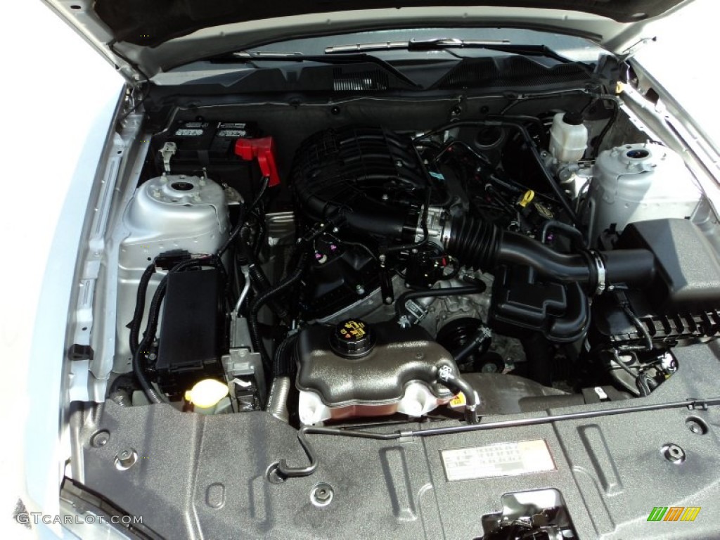 2014 Mustang V6 Premium Coupe - Ingot Silver / Charcoal Black photo #27
