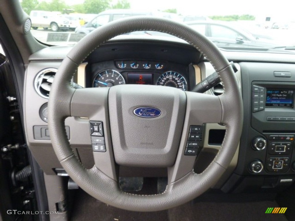 2014 F150 XLT Regular Cab 4x4 - Tuxedo Black / Pale Adobe photo #18