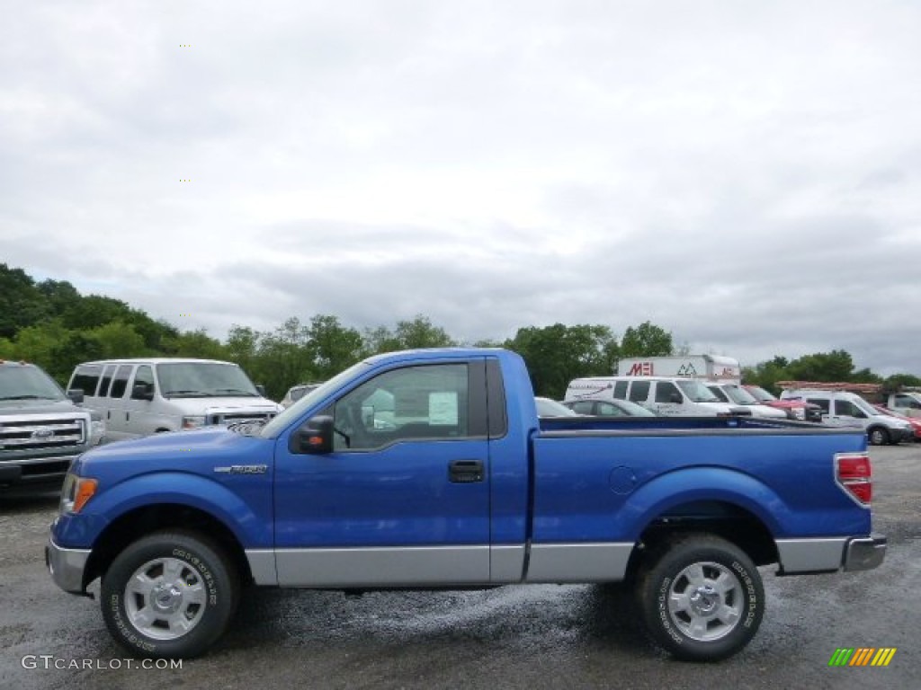 2014 F150 XLT Regular Cab - Blue Flame / Steel Grey photo #5