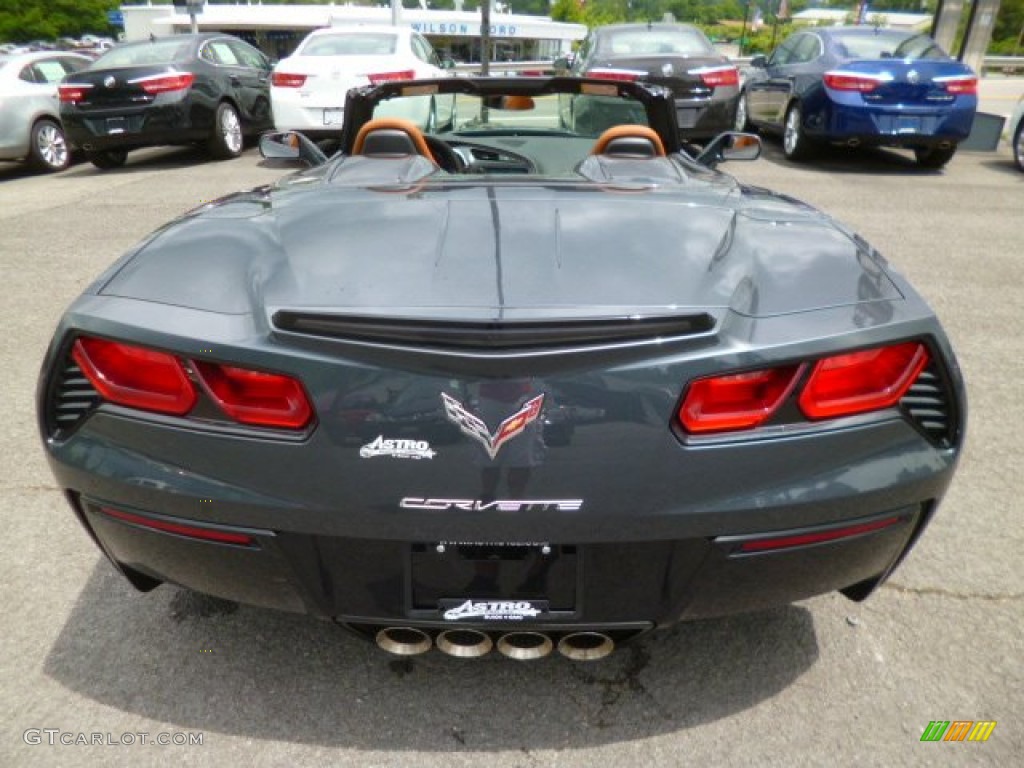 2014 Corvette Stingray Convertible - Cyber Gray Metallic / Kalahari photo #6