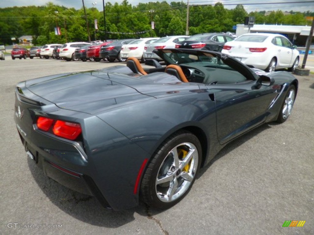2014 Corvette Stingray Convertible - Cyber Gray Metallic / Kalahari photo #7