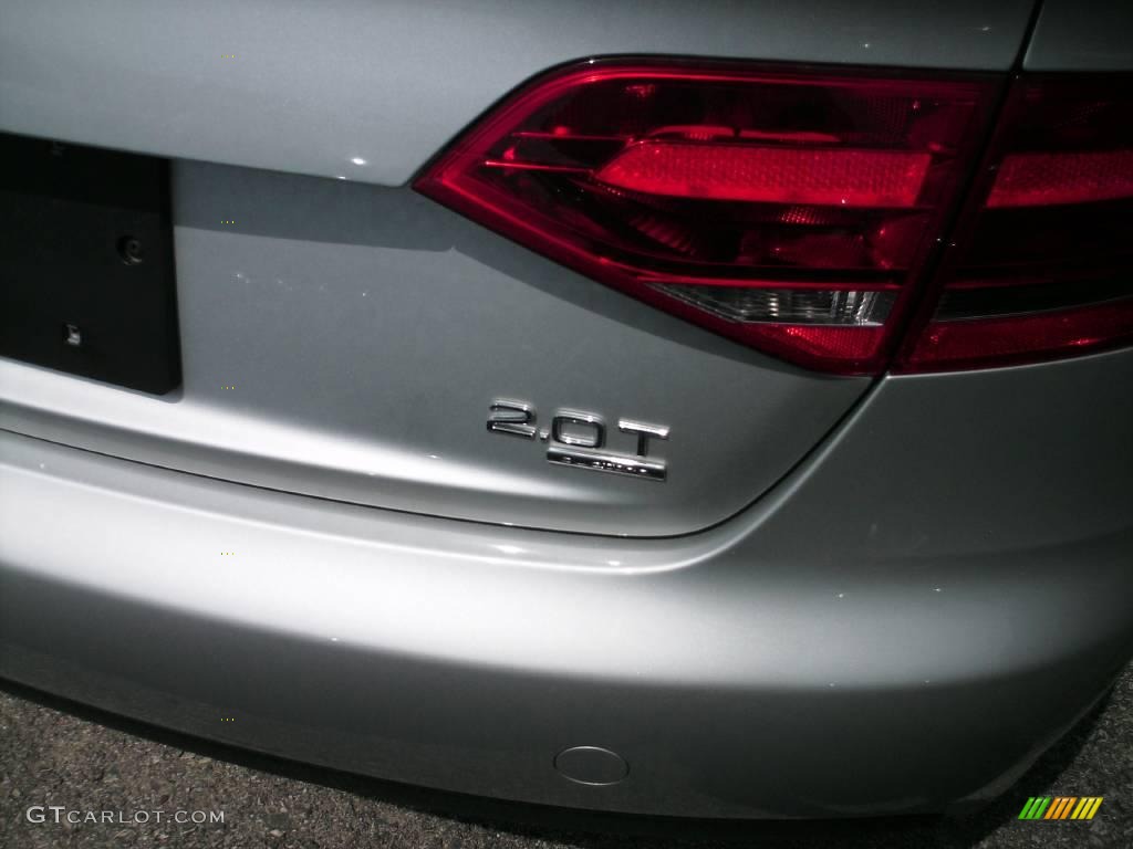 2009 A4 2.0T quattro Sedan - Ice Silver Metallic / Black photo #6