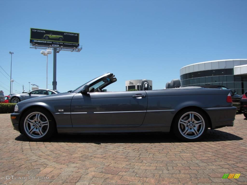 2002 3 Series 330i Convertible - Steel Grey Metallic / Grey photo #2