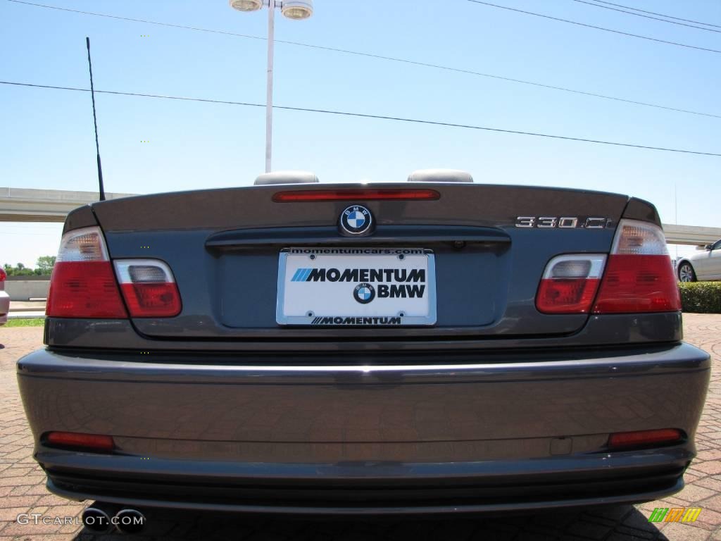 2002 3 Series 330i Convertible - Steel Grey Metallic / Grey photo #4