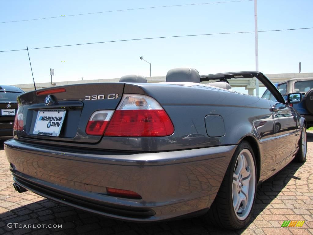 2002 3 Series 330i Convertible - Steel Grey Metallic / Grey photo #5