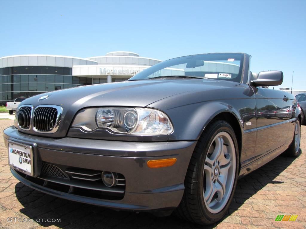 2002 3 Series 330i Convertible - Steel Grey Metallic / Grey photo #9