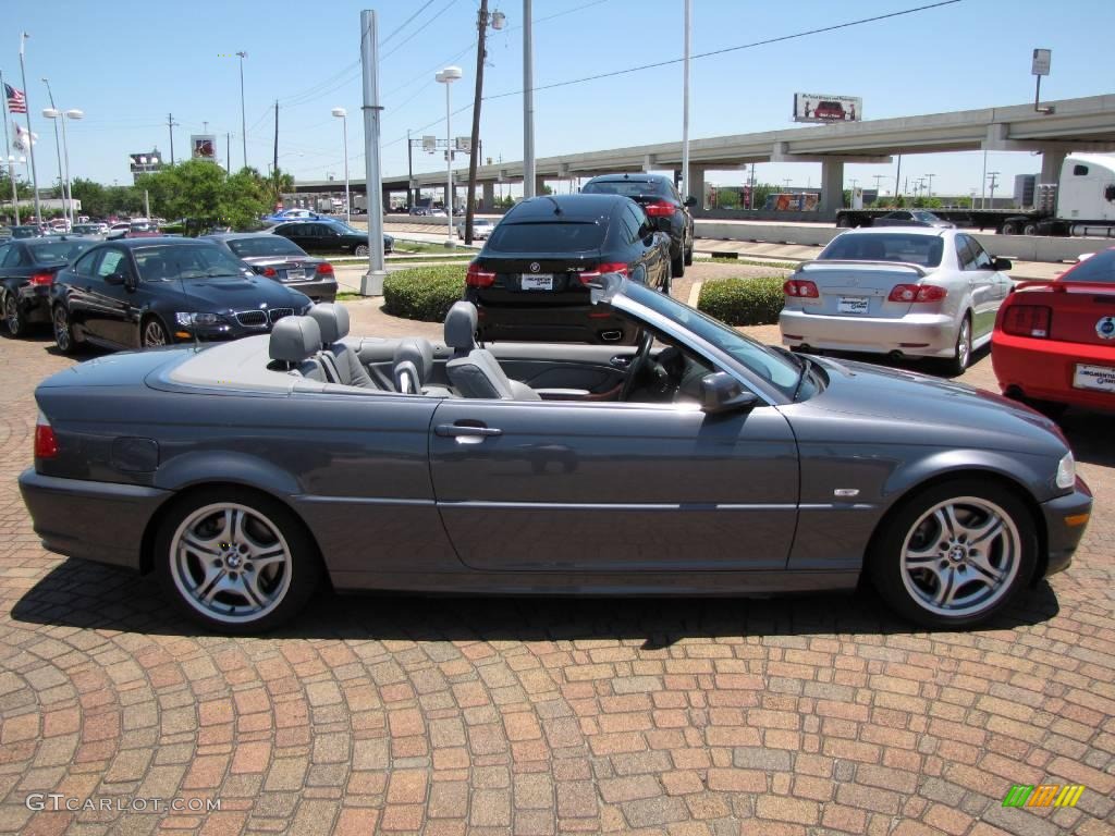 2002 3 Series 330i Convertible - Steel Grey Metallic / Grey photo #14