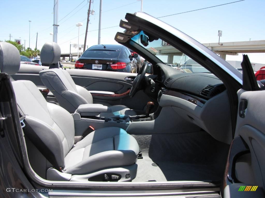 2002 3 Series 330i Convertible - Steel Grey Metallic / Grey photo #18