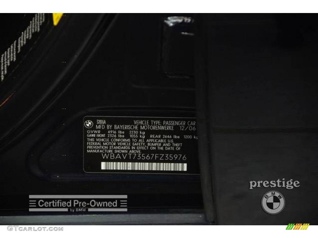 2007 3 Series 328xi Wagon - Monaco Blue Metallic / Beige photo #10