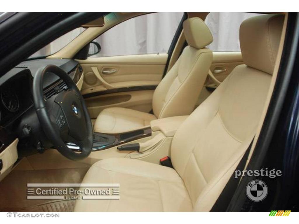 2007 3 Series 328xi Wagon - Monaco Blue Metallic / Beige photo #11