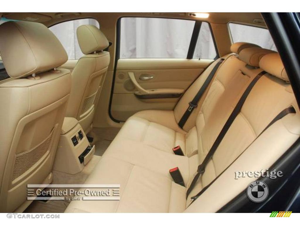 2007 3 Series 328xi Wagon - Monaco Blue Metallic / Beige photo #12