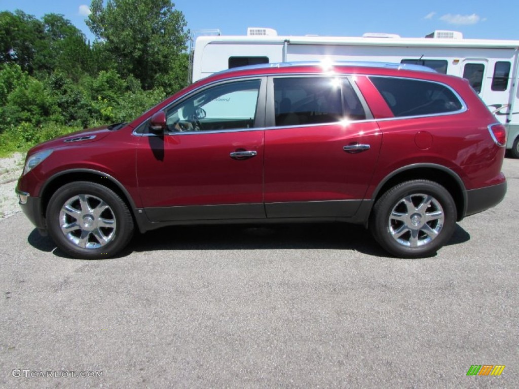 2009 Enclave CXL - Red Jewel Tintcoat / Dark Titanium/Titanium photo #1