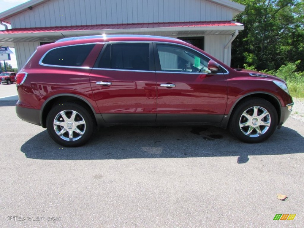 2009 Enclave CXL - Red Jewel Tintcoat / Dark Titanium/Titanium photo #2