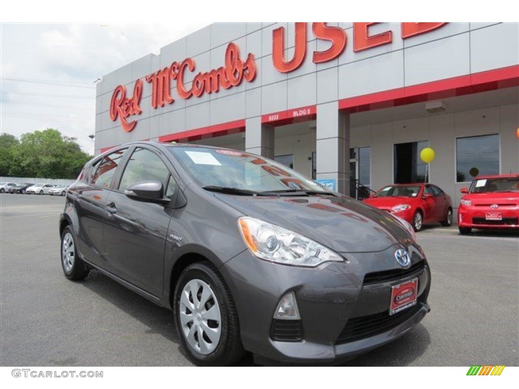 2012 Prius c Hybrid Three - Classic Silver Metallic / Light Blue Gray/Black photo #1