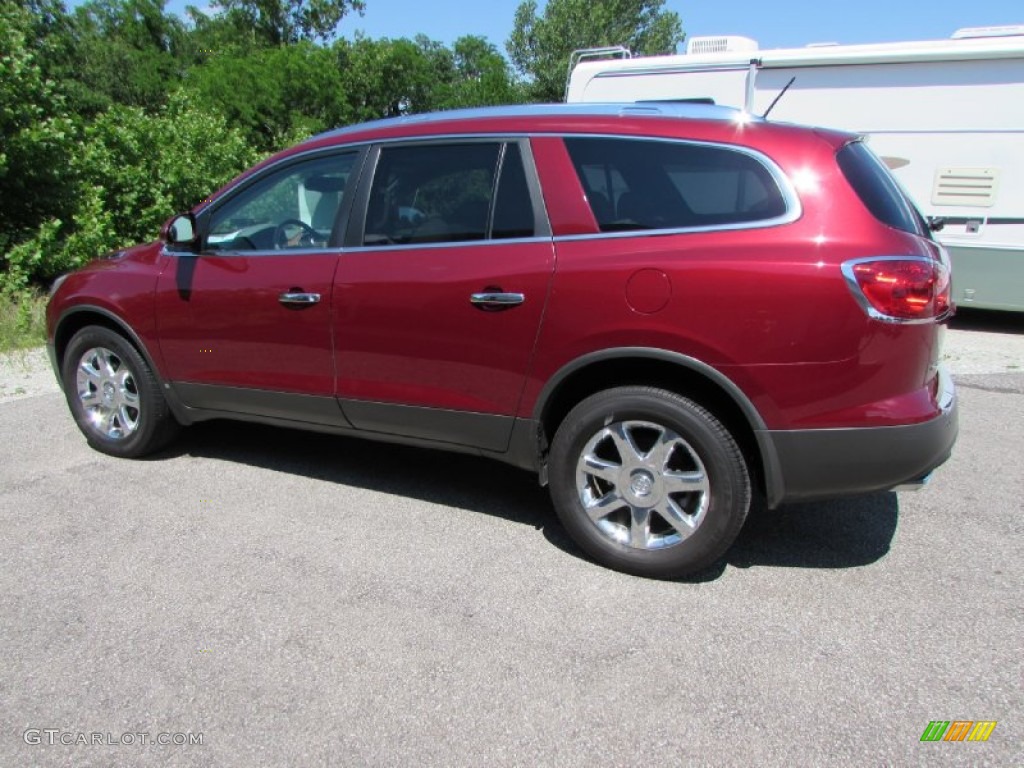 2009 Enclave CXL - Red Jewel Tintcoat / Dark Titanium/Titanium photo #5