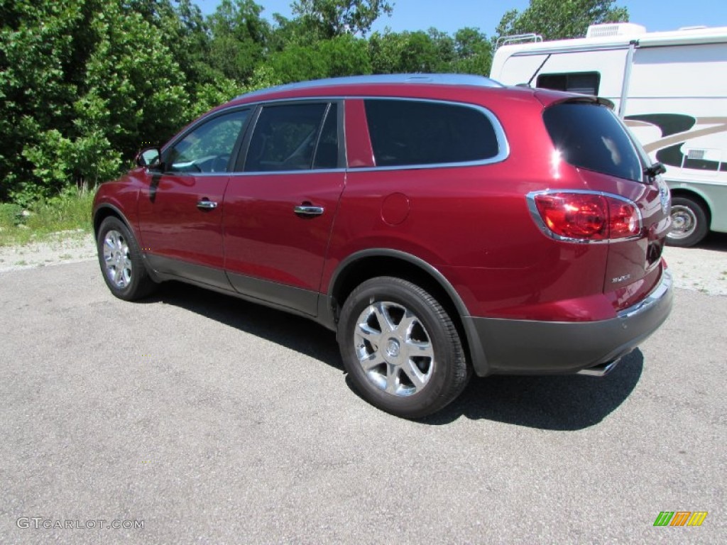 2009 Enclave CXL - Red Jewel Tintcoat / Dark Titanium/Titanium photo #8