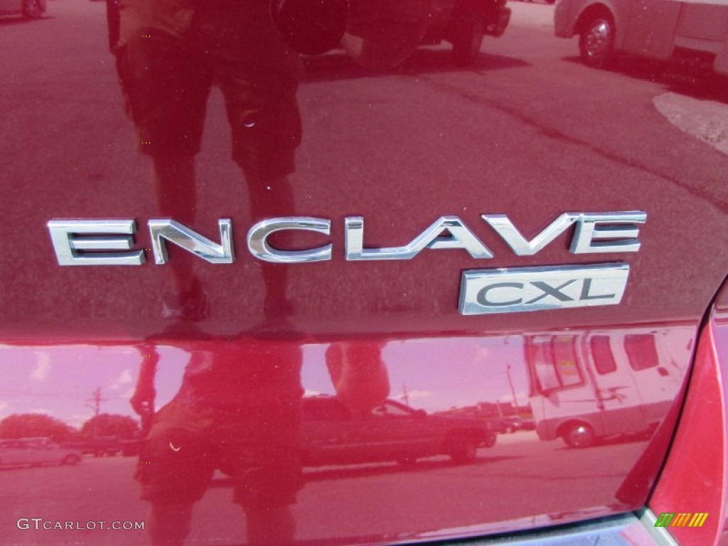 2009 Enclave CXL - Red Jewel Tintcoat / Dark Titanium/Titanium photo #13