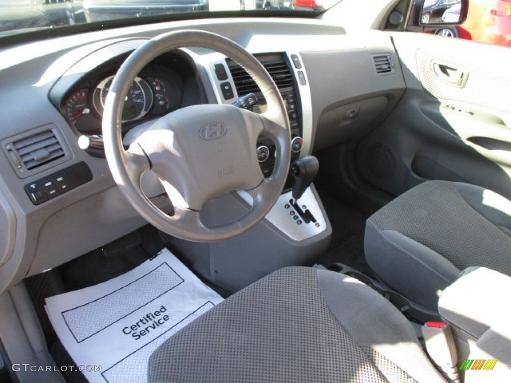 2006 Tucson GLS V6 4x4 - Obsidian Black / Gray photo #11