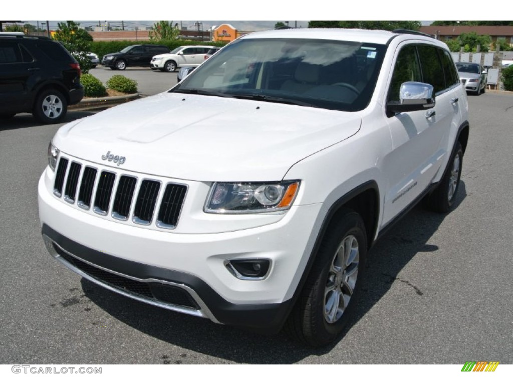 2014 Grand Cherokee Limited - Bright White / New Zealand Black/Light Frost photo #1