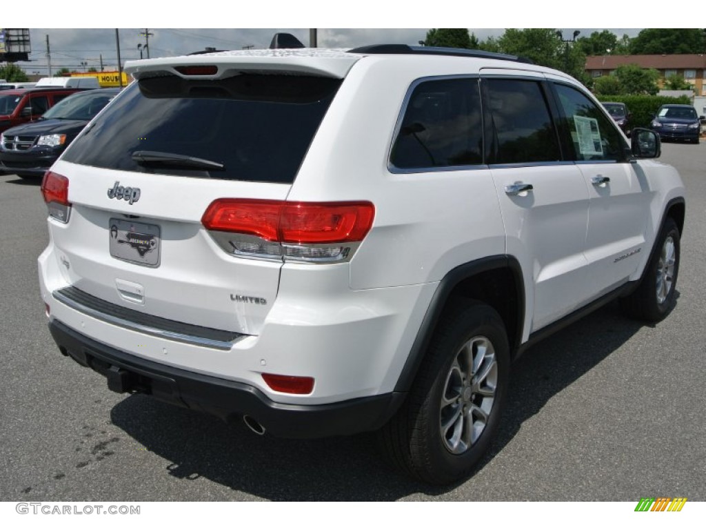 2014 Grand Cherokee Limited - Bright White / New Zealand Black/Light Frost photo #5