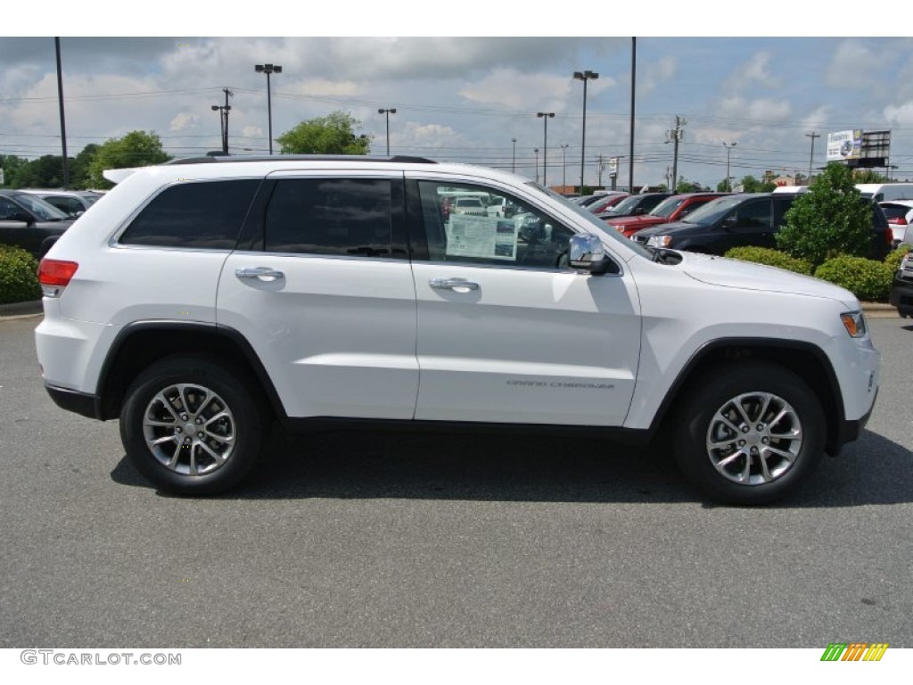 2014 Grand Cherokee Limited - Bright White / New Zealand Black/Light Frost photo #6