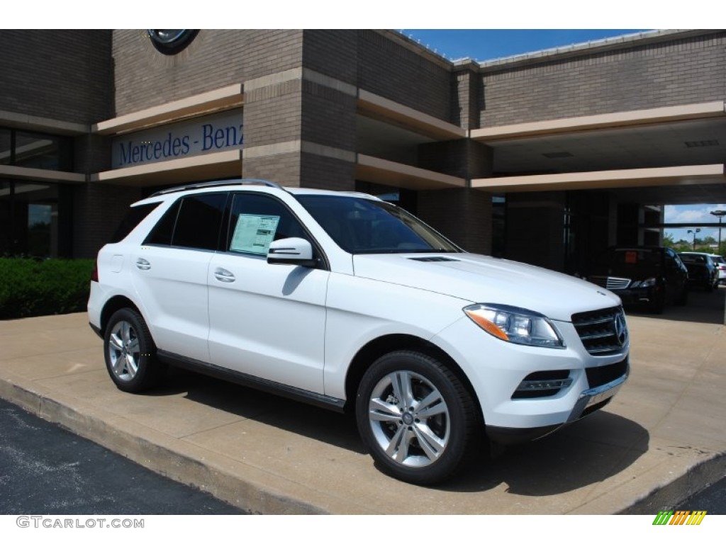 2014 ML 350 4Matic - Polar White / Almond Beige photo #1