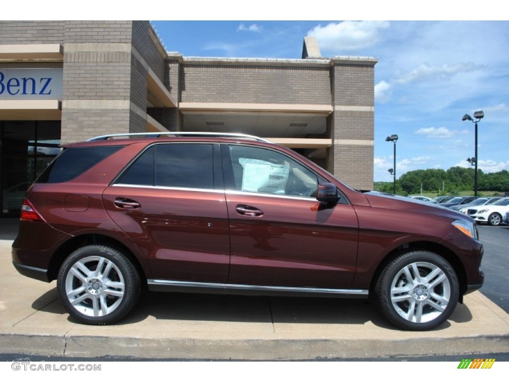 Cinnabar Red Metallic 2014 Mercedes-Benz ML 350 4Matic Exterior Photo #94789818
