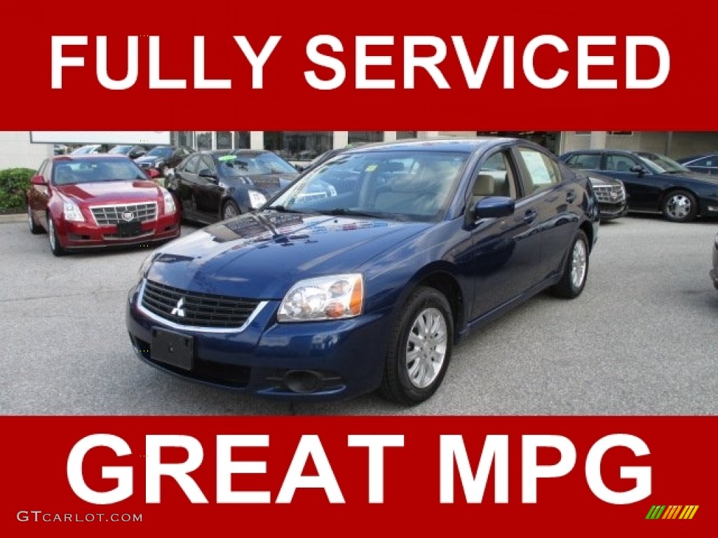 2009 Galant ES - Maizen Blue Pearl / Beige photo #1