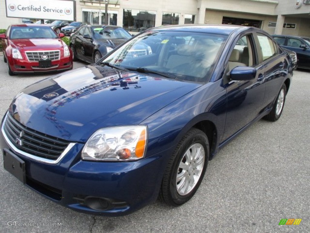 2009 Galant ES - Maizen Blue Pearl / Beige photo #2