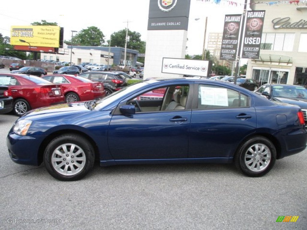 2009 Galant ES - Maizen Blue Pearl / Beige photo #3