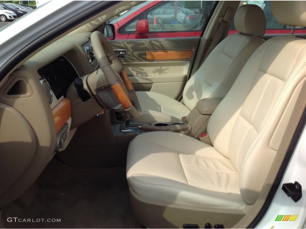 2007 MKZ AWD Sedan - Oxford White / Sand photo #6