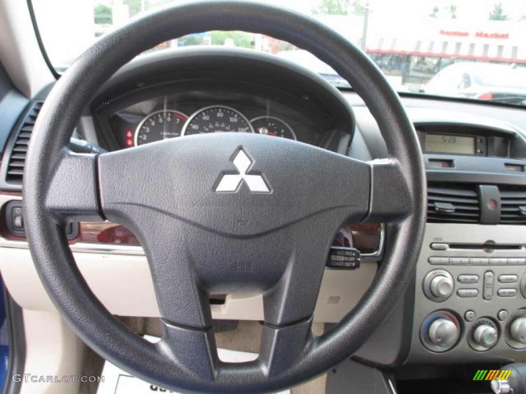 2009 Galant ES - Maizen Blue Pearl / Beige photo #12