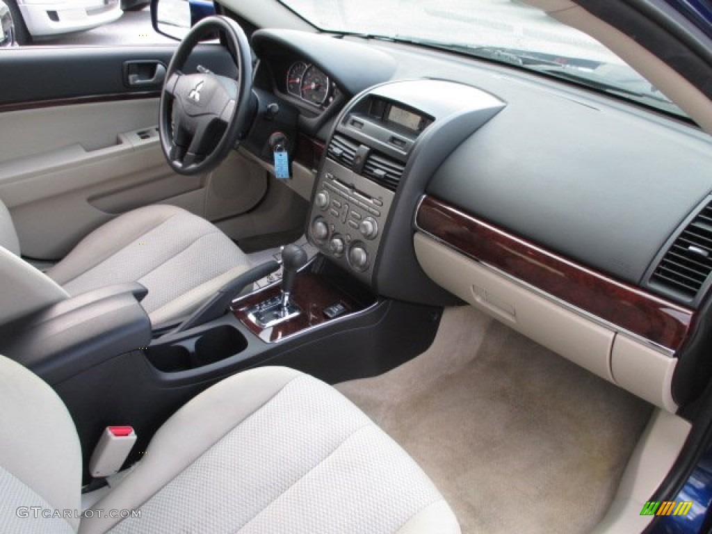 2009 Galant ES - Maizen Blue Pearl / Beige photo #16