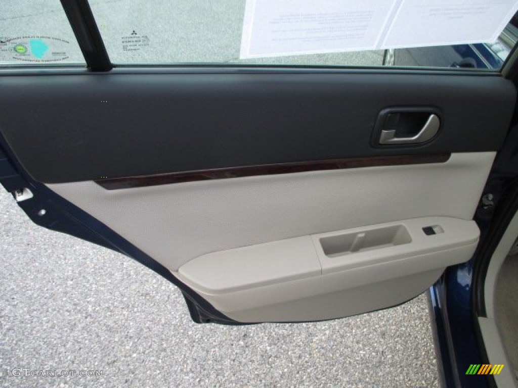 2009 Galant ES - Maizen Blue Pearl / Beige photo #23