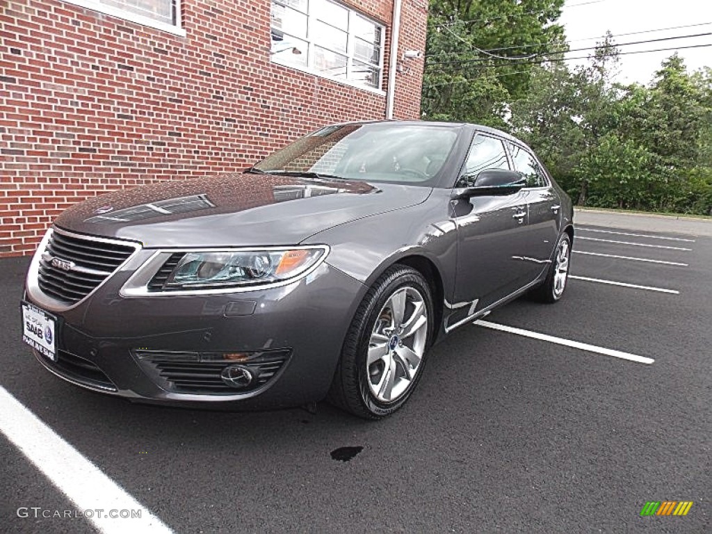 2011 9-5 Turbo4 Premium Sedan - Carbon Grey Metallic / Parchment photo #1