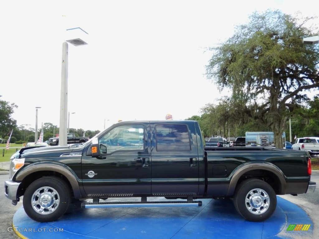 Green Gem 2015 Ford F350 Super Duty Lariat Crew Cab Exterior Photo #94791591