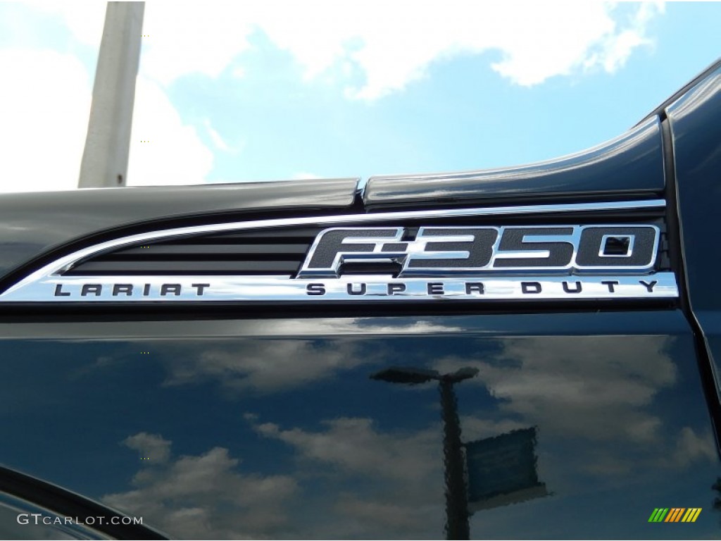 2015 F350 Super Duty Lariat Crew Cab - Green Gem / Adobe photo #5