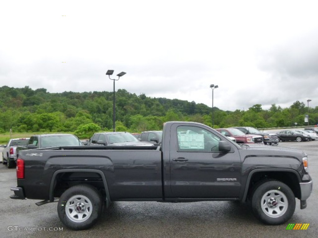 2014 Sierra 1500 Regular Cab 4x4 - Iridium Metallic / Jet Black/Dark Ash photo #4