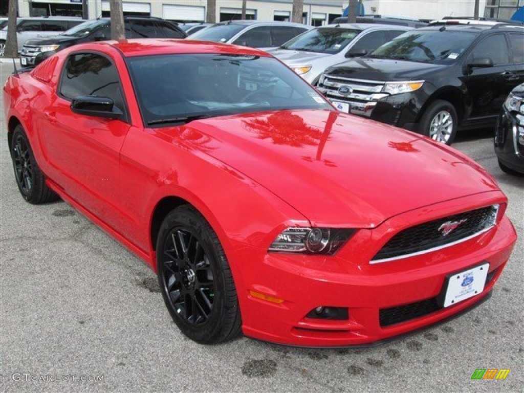 2014 Mustang V6 Coupe - Race Red / Charcoal Black photo #3