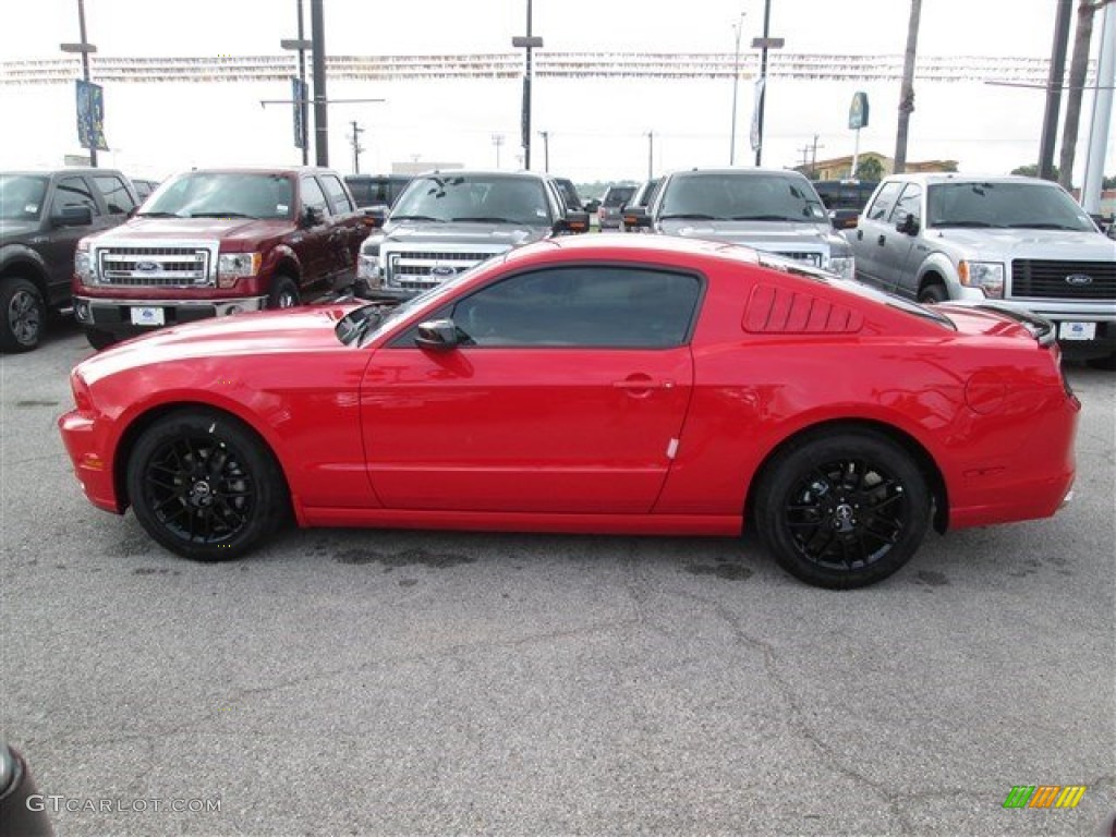 2014 Mustang V6 Coupe - Race Red / Charcoal Black photo #8