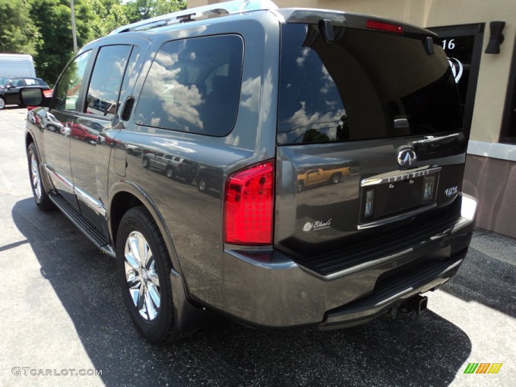 2010 QX 56 4WD - Silver Graphite / Stone photo #2