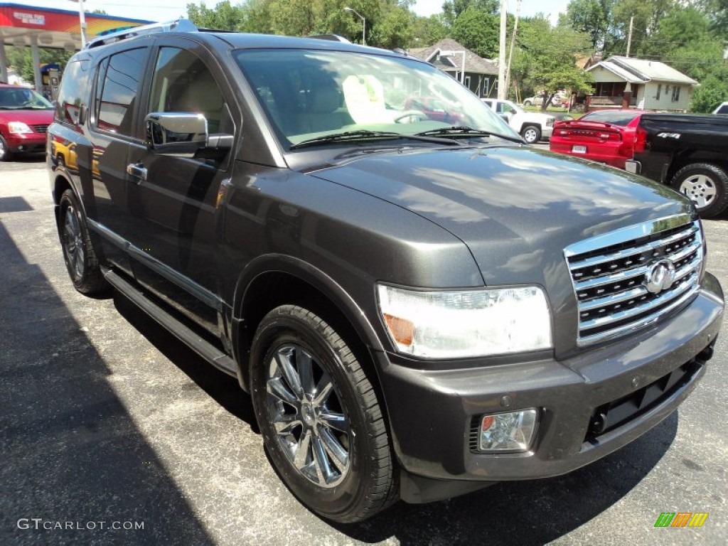 2010 QX 56 4WD - Silver Graphite / Stone photo #4
